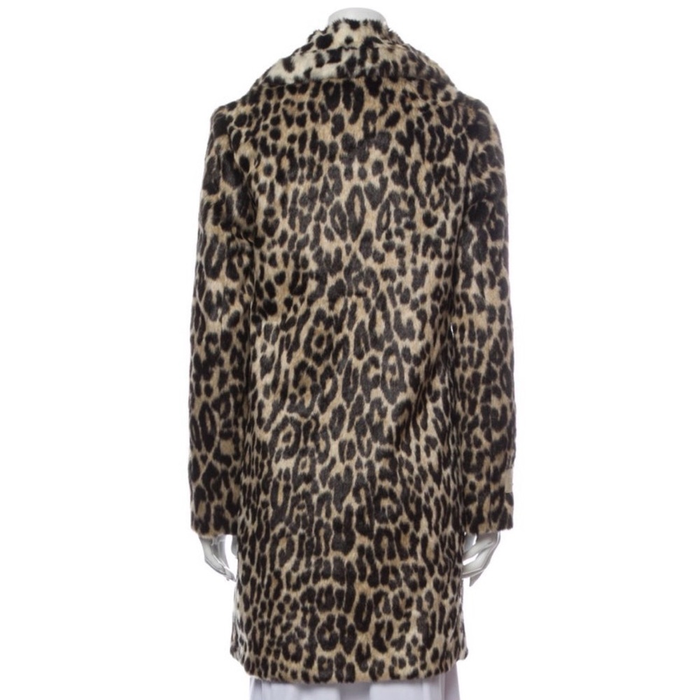 STELLA McCARTNEY Faux Fur Leopard Print Coat - Picture 3 of 9